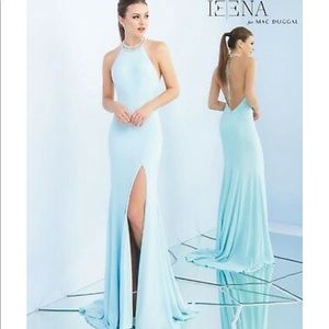 Ice blue formal dress